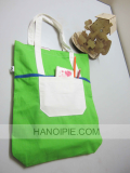 Fashionable recycled promotional handled canvas bag 